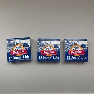 Ball Regular Dome Lids Lot 3 packs